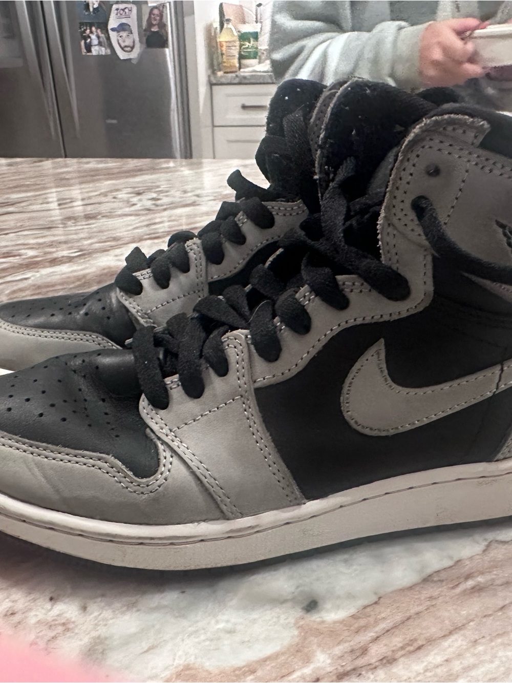 Jordan High-Top Sneakers - Black & Gray